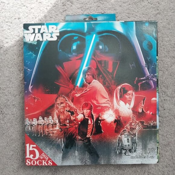 Men's Star Wars 15 Days of Socks Advent Calendar - Picture 1 of 4